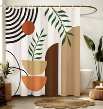 Shower Curtain for Bathroom Stall Boho Modern Cute Aesthetic Decorative Girly...
