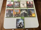 Xbox 360 9 Game lot! Halo/guitar hero