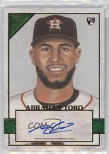 2020 Topps Gallery Green Auto 80/99 Abraham Toro #102 Auto 0dj0