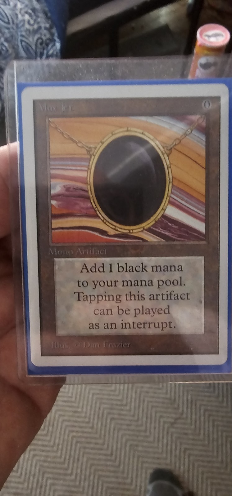 Magic: The Gathering Mox Jet Artifact Unlimited Edition Rare English Dan Frazier