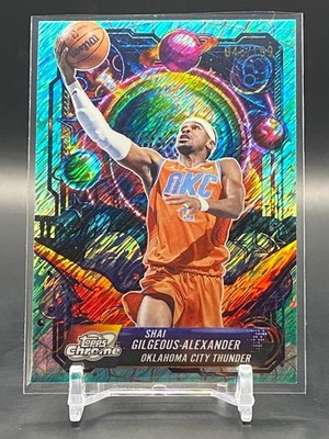 Shai Gilgeous-Alexander 2025-26 Topps Cosmic Chrome Aqua #/199 Propulsion #PRP-1