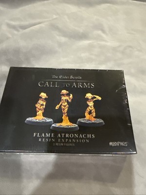 Modiphius Elder Scrolls Call To Arms Flame Atronachs Resin Miniatures NIS