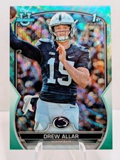 2022 Bowman University Chrome - Drew Allar #59 Aqua Wave Refractor /299 (RC)