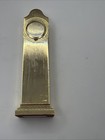 Vintage Bulova Mini Grandfather Clock Quartz Japan Brass Tone Desk Mantel Clock — photo 6