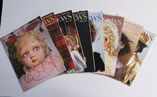 Lot of 8 DOLL NEWS Magazine Issues 2016-2018 Club Collecting Antique Toys Dolls