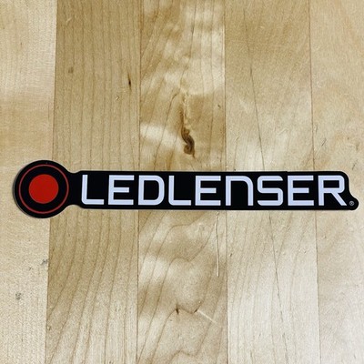 LED Lenser 5'' Glossy Vinyl Outdoor Sticker Ledlenser Germany Black Logo Decal