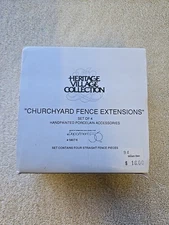 Dept. 56 Heritage Village Churchyard Fence Extensions Set Of 4 Retired 5807-6 WS