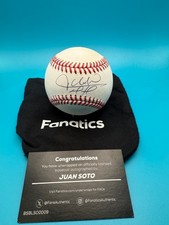 Fanatics Juan Soto Signed Baseball, Authentic