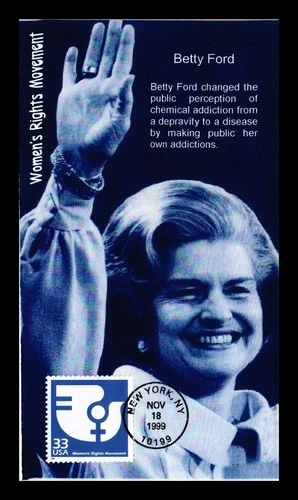 DR JIM STAMPS US COVER WOMEN'S RIGHTS MOVEMENT CELEBRATE CENTURY FDC BETTY FORD