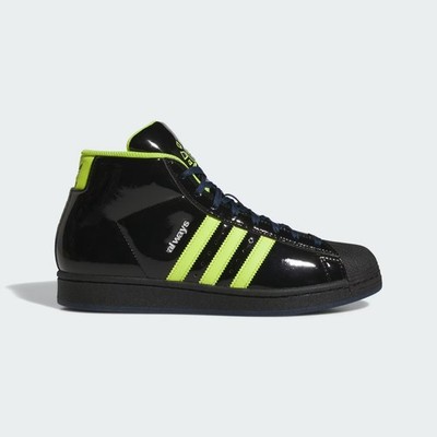 adidas Pro Model ADV × Always JP7637 Core Black/Semi Solar Slime/Collegiate Navy