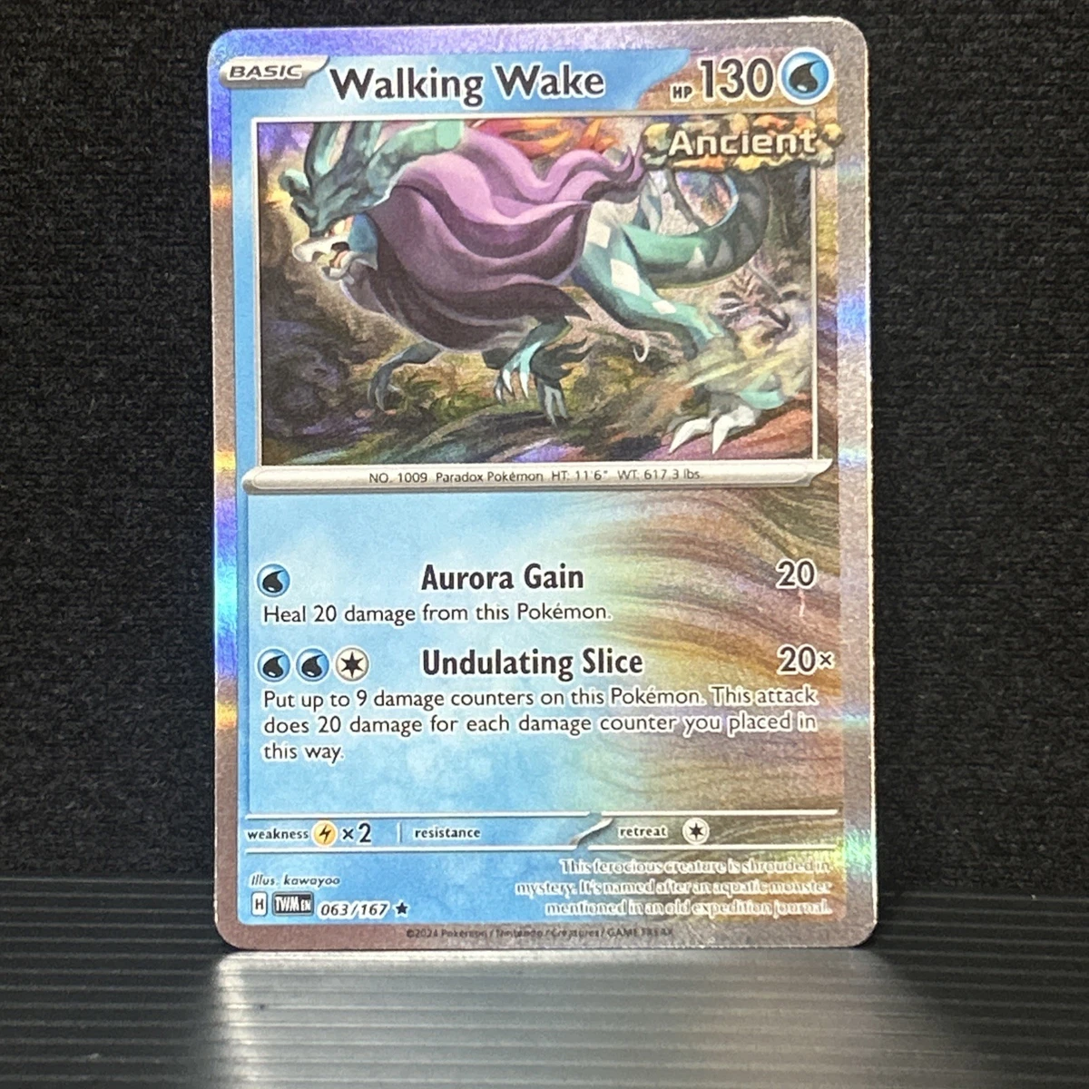 walking wake pokemon card price Pokemon TCG - Twilight Masquerade - #63 - Walking Wake