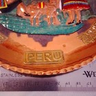 Peruvian Embossed Copper Wall Plate Andean Scene Machu Picchu Decor — photo 3