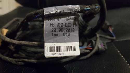 AUDI A5 8T 2012 REAR BUMPER PDC PARKING SENSOR WIRING LOOM HARNESS 8K0971104Q - Picture 2 of 4