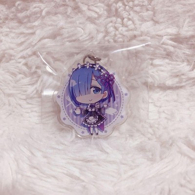 Re:Zero Rem Acrylic Keychain, Tea Set, Collectible, New, Fast