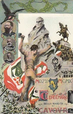 * CAVOUR - Centenary of the birth 1810-1910 Turin