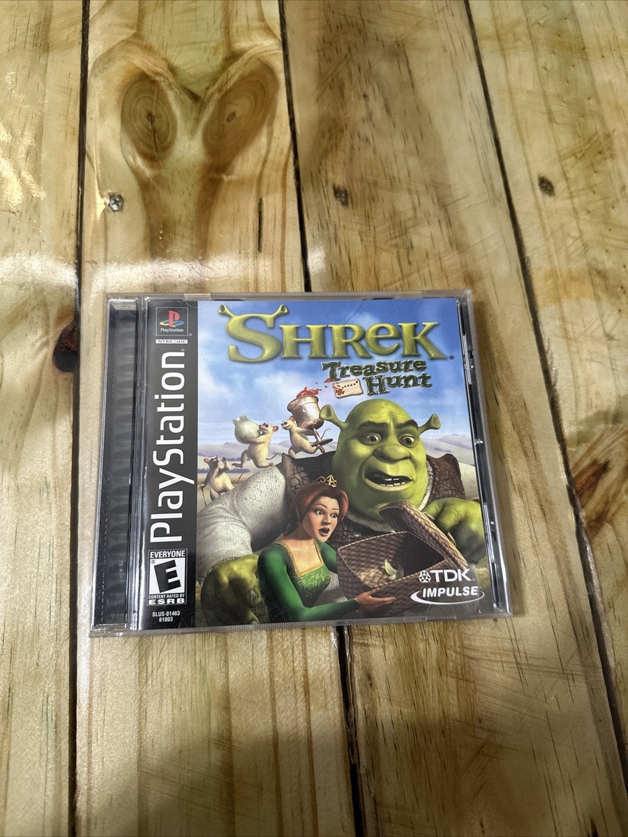 Shrek : Treasure Hunt - PlayStation 1 (PS1) - PAL - Complet (boîte, Notice)