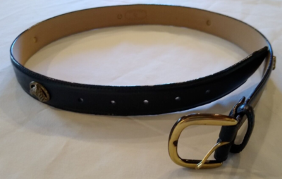 Chelsea Campbell Italian made leather belt Chelsea Campbell Brown Croc Embossed Belt Sz S/M 1-1/8”Wide  main image 2