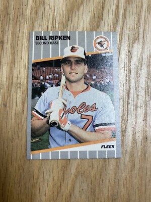 1989 Fleer Bill Ripken Baltimore Orioles Blackout Error Card #616