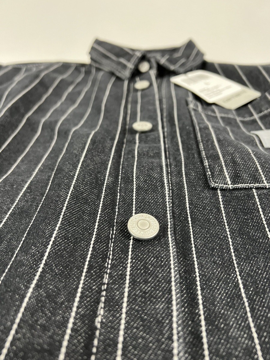 CARHARTT WIP ORLEAN SHIRT JAC ORLEAN STRIPE BLACK/WHITE CARHARTT WIP ORLEAN SHIRT JAC ORLEAN STRIPE BLACK/WHITE