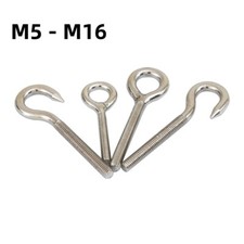 Bolts Eyes & Hooks Light & Heavy A2 Stainless Steel Metric Wood Thread M5 - M16