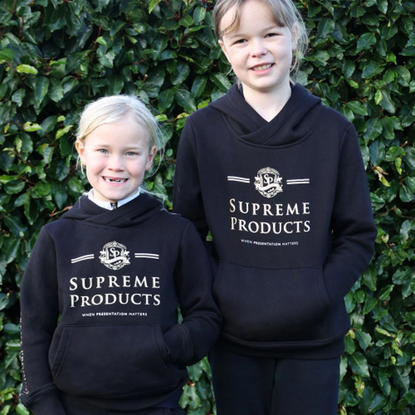 Sweat à capuche Supreme Products Active Show Rider pour enfants   Noir/Or