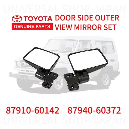 TOYOTA LAND CRUISER 70 Series Genuine Outer Rear View Mirror RH & LH Set
