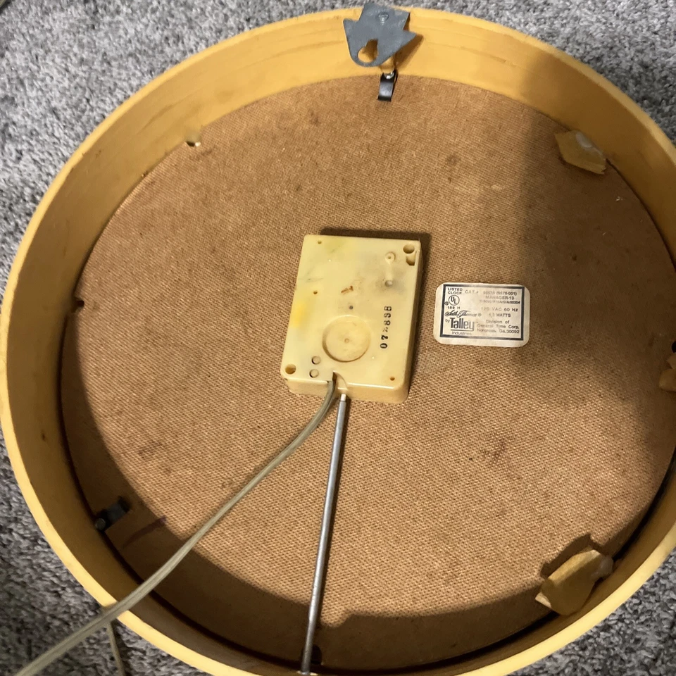 Reloj de Pared Eléctrico Coca-Cola Seth Thomas Años 50 Vintage Coca-Cola Original COMO ESTÁ Foto 3 de 4