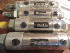Lot of 4 New Sealed Parker Schrader Bellows 7" Pneumatic Steel Cylinders