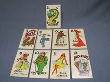 Vintage Selchow & Righter Snake Eyes Card Game - 9 cards
