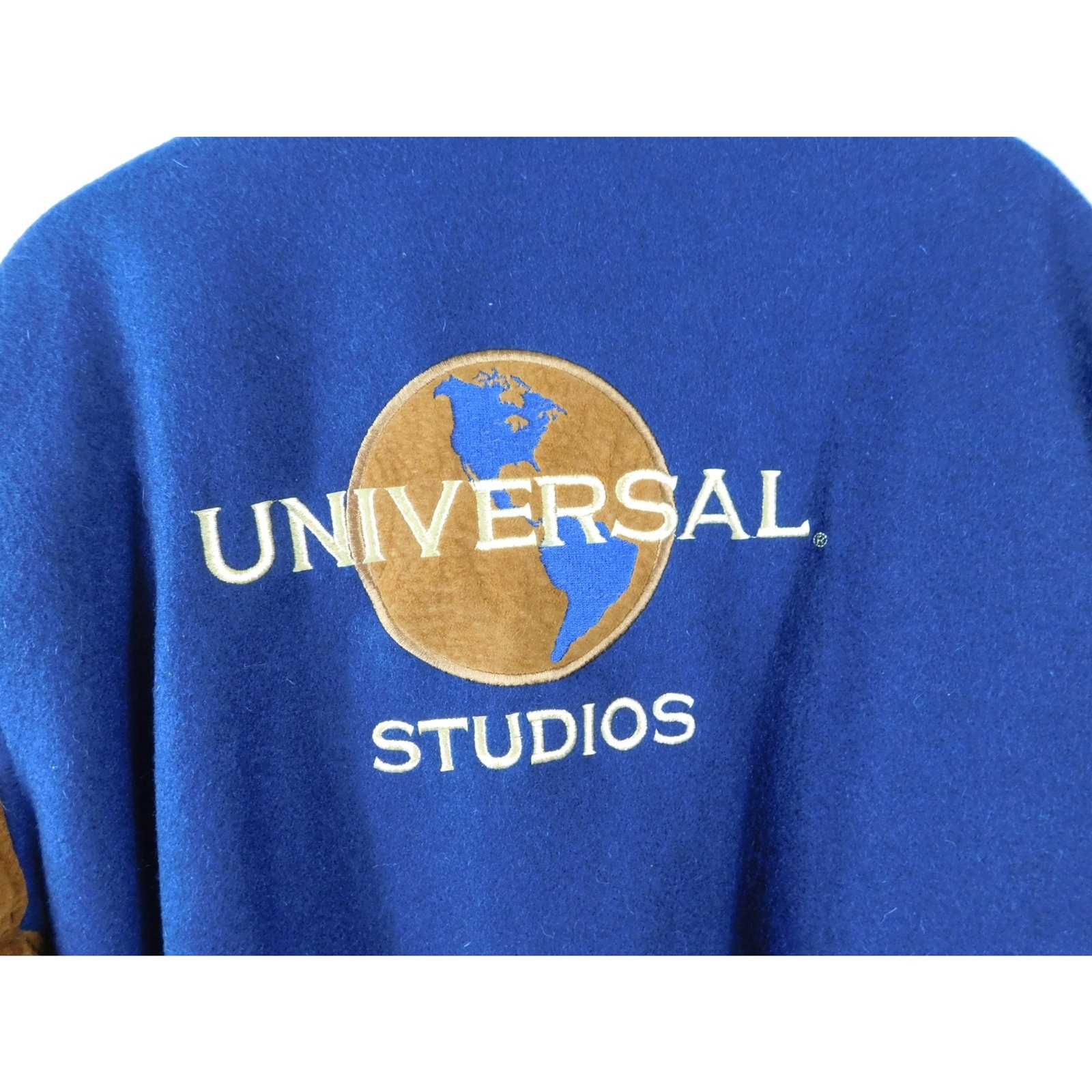 Vintage Universal Studios Suede Leather Wool Jacket L… Gem