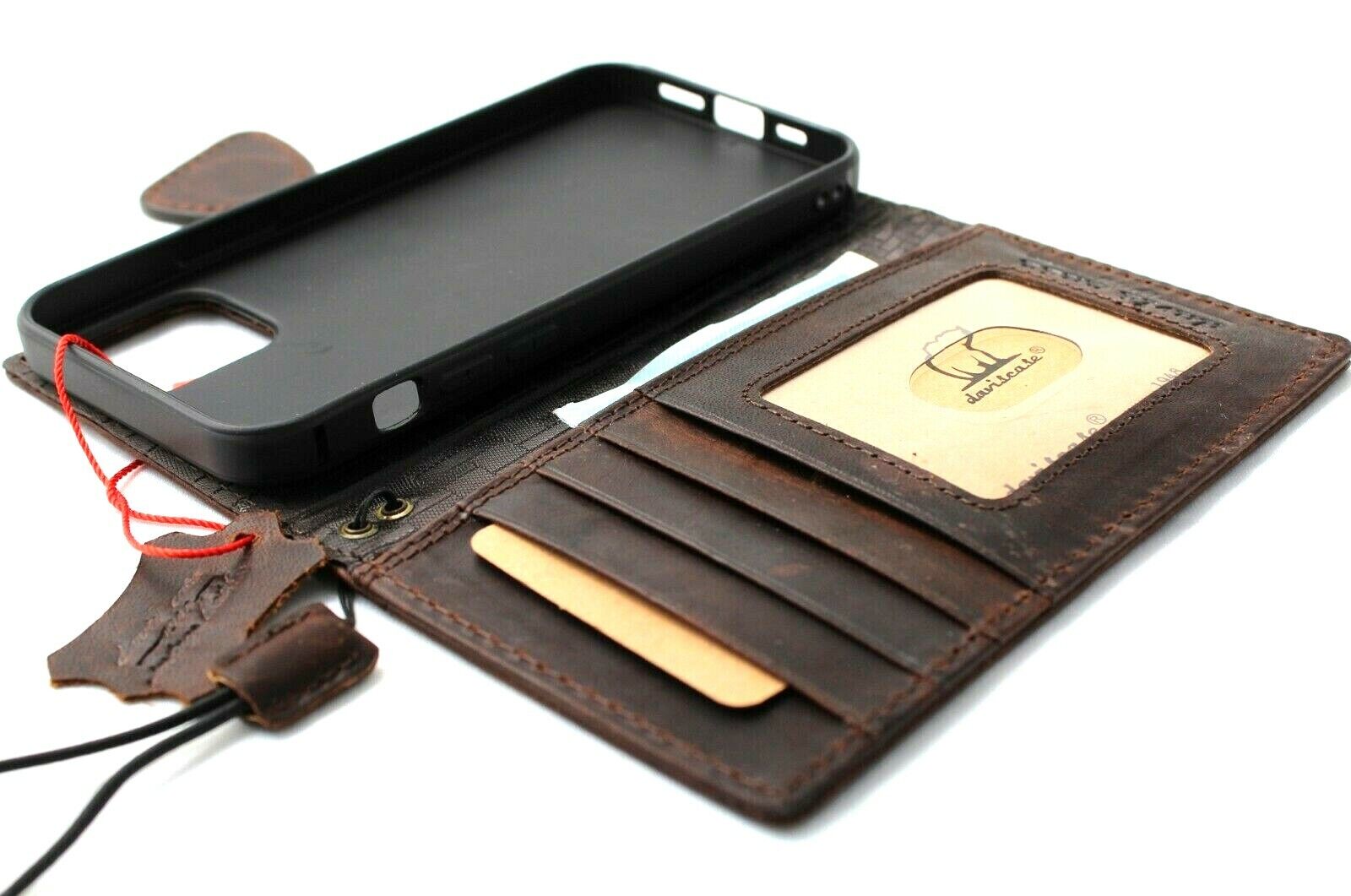 Bild 71 – Echtlederhülle für Apple iPhone 12 Wallet Luxuscover Book Magnetc pro IL