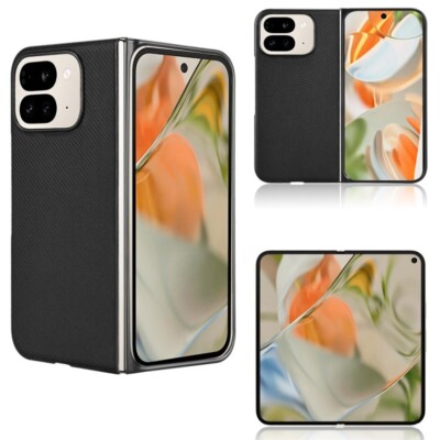 Für Google Pixel 9 Pro Fold PU Leder PC Telefon Hülle Schutzhülle Schale