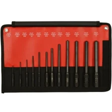 Mayhew Pro 12 Piece Roll Pin Pilot Punch Set