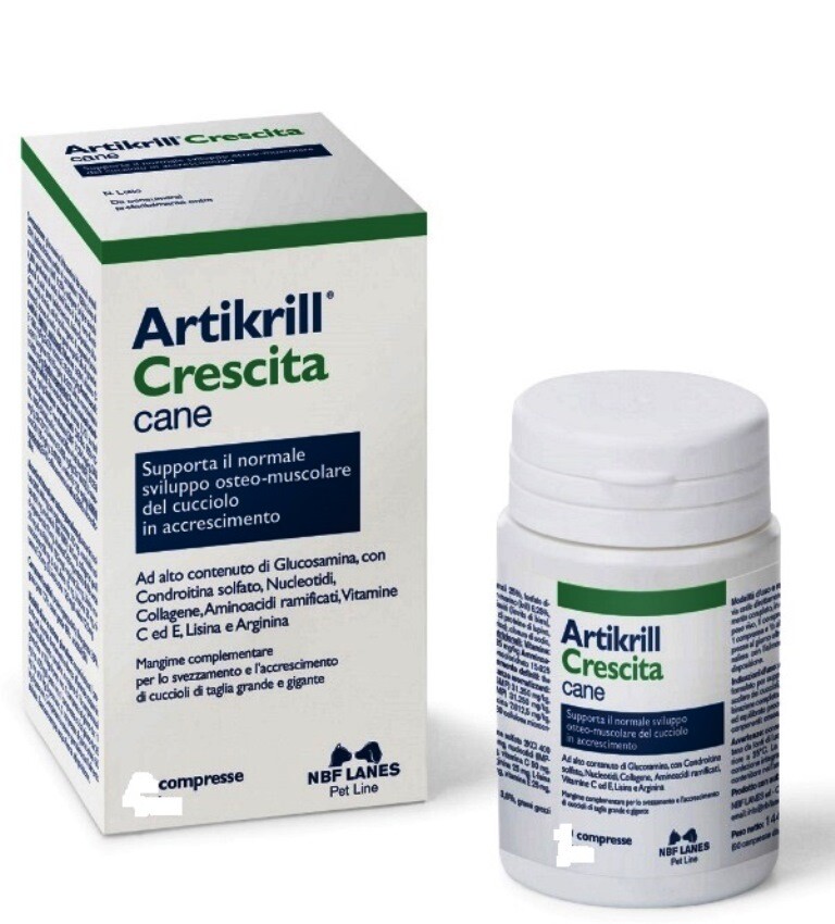 Artikrill Crescita Cane 30 ( scad.04/24) - 90 compresse ( scad.06/24 )...