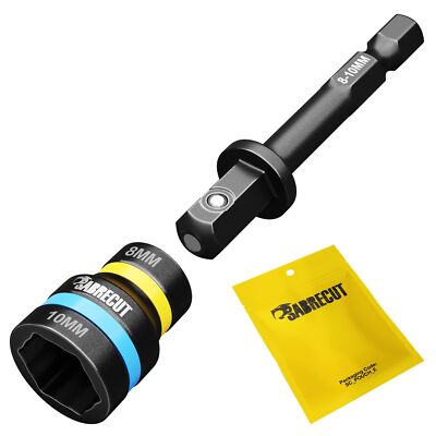 SabreCut Mutterndreher Schlagschrauber reversibel leicht zu reinigen 2in1 magnetisch 8 mm & 10 mm
