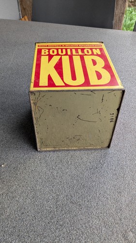 Alte quadratische Blechdose, groß, KUB Bouillon, 50iger Jahre - Bild 7 von 7