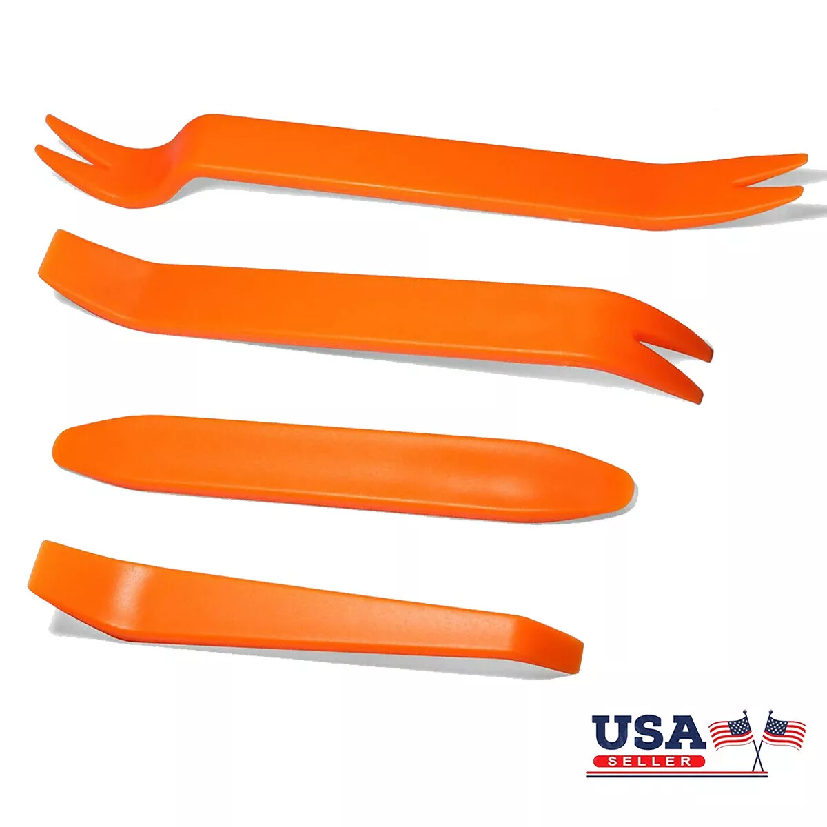 4-Piece Car Trim & Radio Dash Panel Removal Tool Kit | Pry Set For Door Clips & Stereo Install SKN-Hand Tool