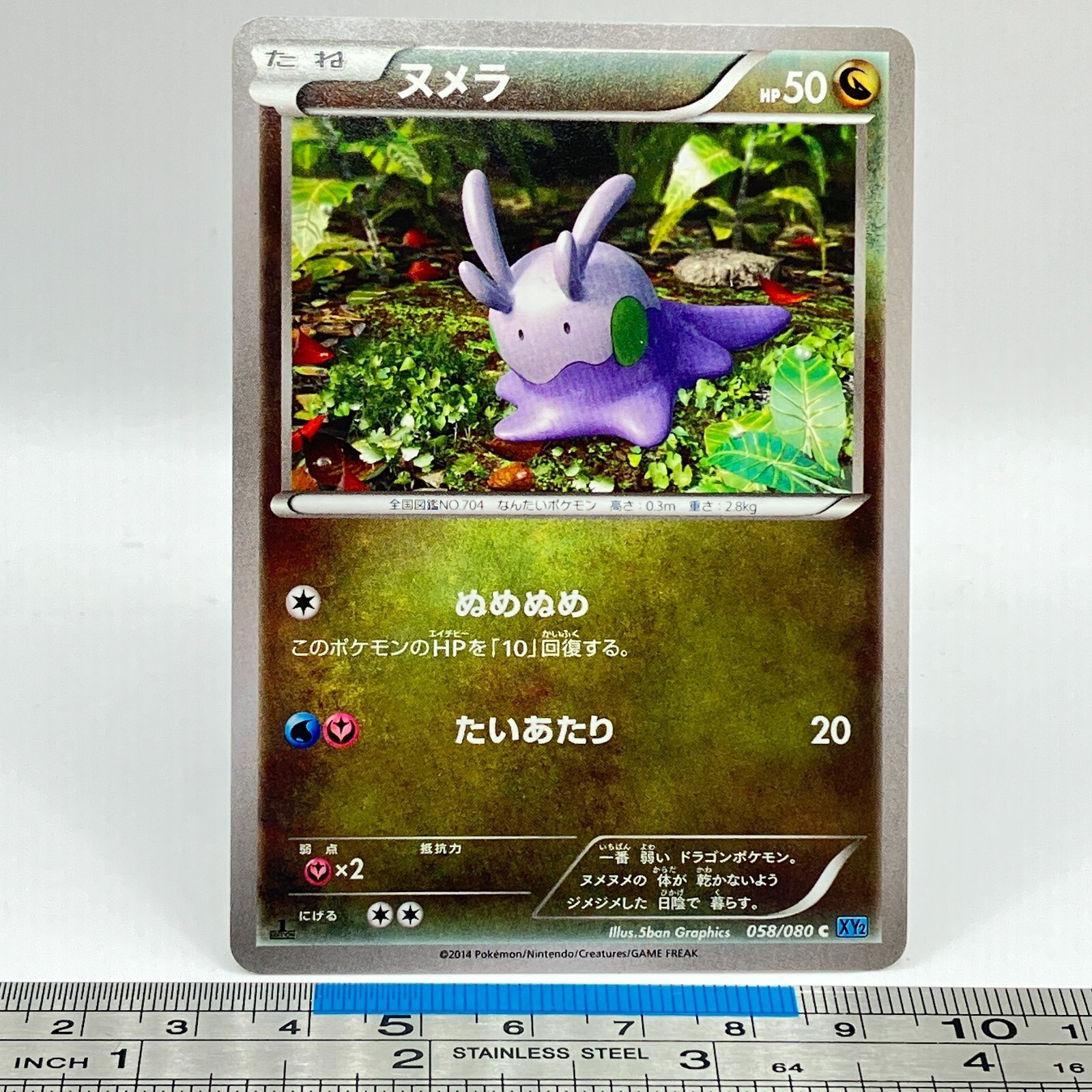 Goomy Pokemon Card 058/080 2014 XY2 1st ED Nintendo Game Freak TCG Japanese #086