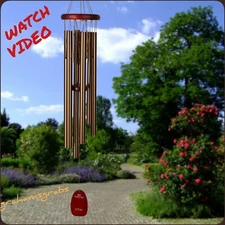 NEW WOODSTOCK CHIMES PACHELBEL CANON WIND CHIME BRONZE MUSICALLY TUNED FREE SHIP