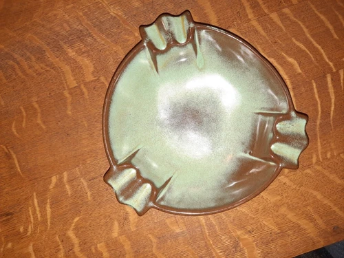 Frankoma Green 7" Round #458 Ashtray