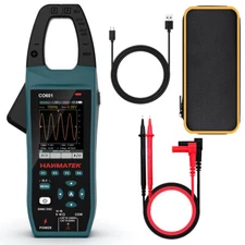 2 in 1 Handheld Digital Clamp Oscilloscope 600A AC/DC Current Voltage Multimeter