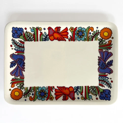 VTG -Villeroy & Boch Acapulco- 8 Inch Oval Butter Tray Dish -Discontinued Piece