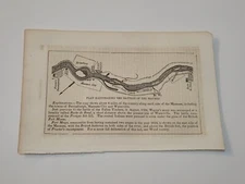 Map Plan Illustrating Battles of the Maumee Ohio c. 1861 Engraving (216)