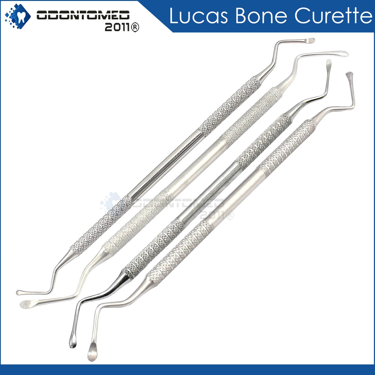 Dental Curettes Lucas Surgical Curettes Double Ended #85, 86, 87, 88 – Premium Stainless Steel Dental Instruments Periodontal Dental Tools Set