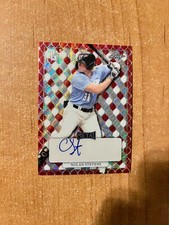 2022 Leaf Perfect Game Showcase - Nolan Stevens - Red Refractor Auto 3/3