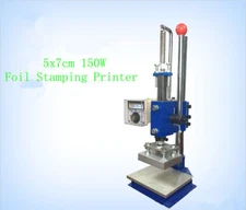 5x7cm 200W 220V 400℃ Hot Foil Stamping Machine Manual Marking Embossing Machine!