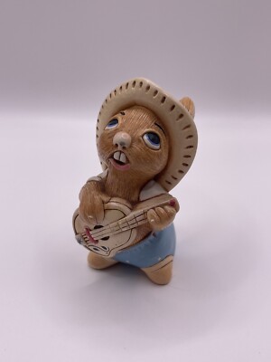 Vintage Pendelfin Stoneware Rabbit Rocky Figurine England Collectible Chips***