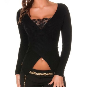 sottogiacca pizzo nero