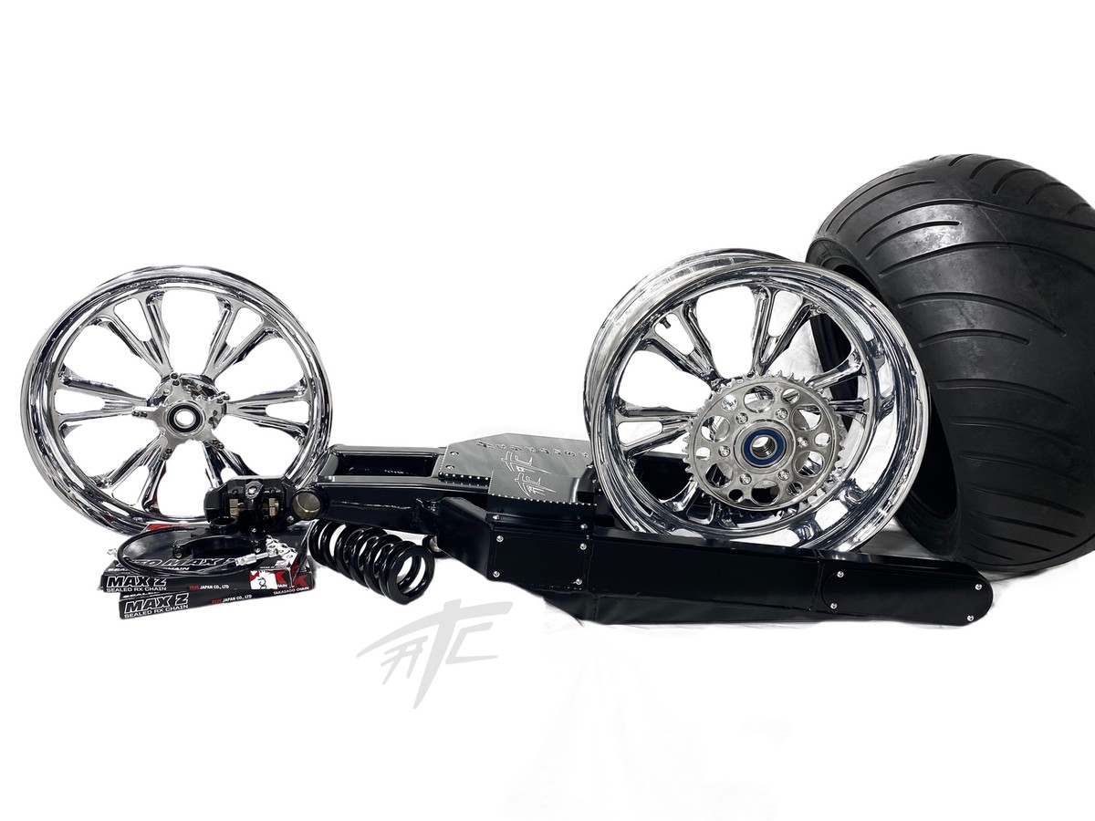 CAT―300 NINJA 300 STEALTH FAT TIRE KIT CHROME VANDETTA WHEELS 06-11