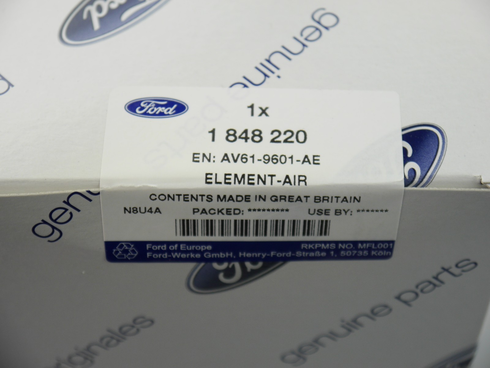 GENUINE FORD FOCUS & KUGA AIR CLEANER FILTER ROUND AV6J9601S1A eBay